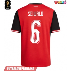 Lacne Dětský Futbalové dres Rakúsko Nicolas Seiwald #6 MS 2026 Krátky Rukáv - Domáci (+ trenírky)